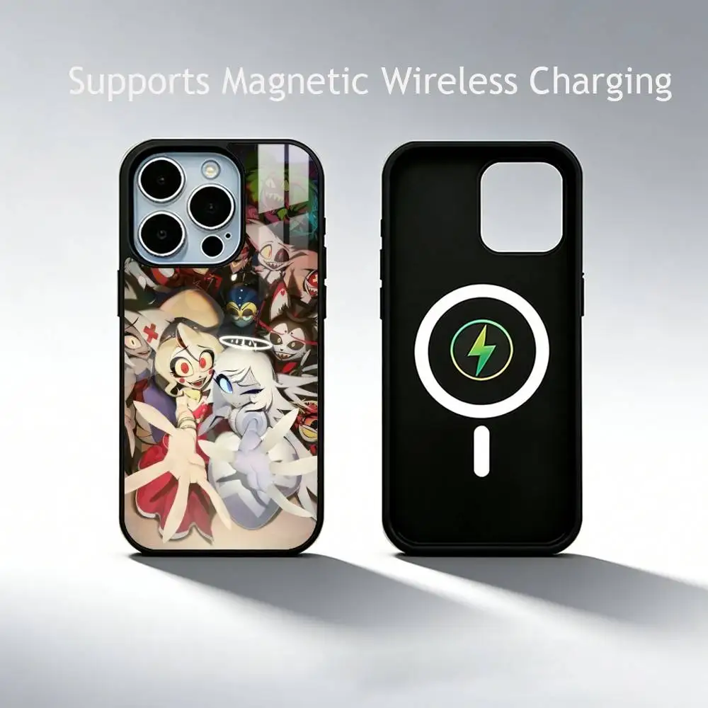H-Hazbins-Hotels   Phone Case For iPhone17,16,15,14,13,12,11 Plus,Pro Supports Magnetic Wireless Charging