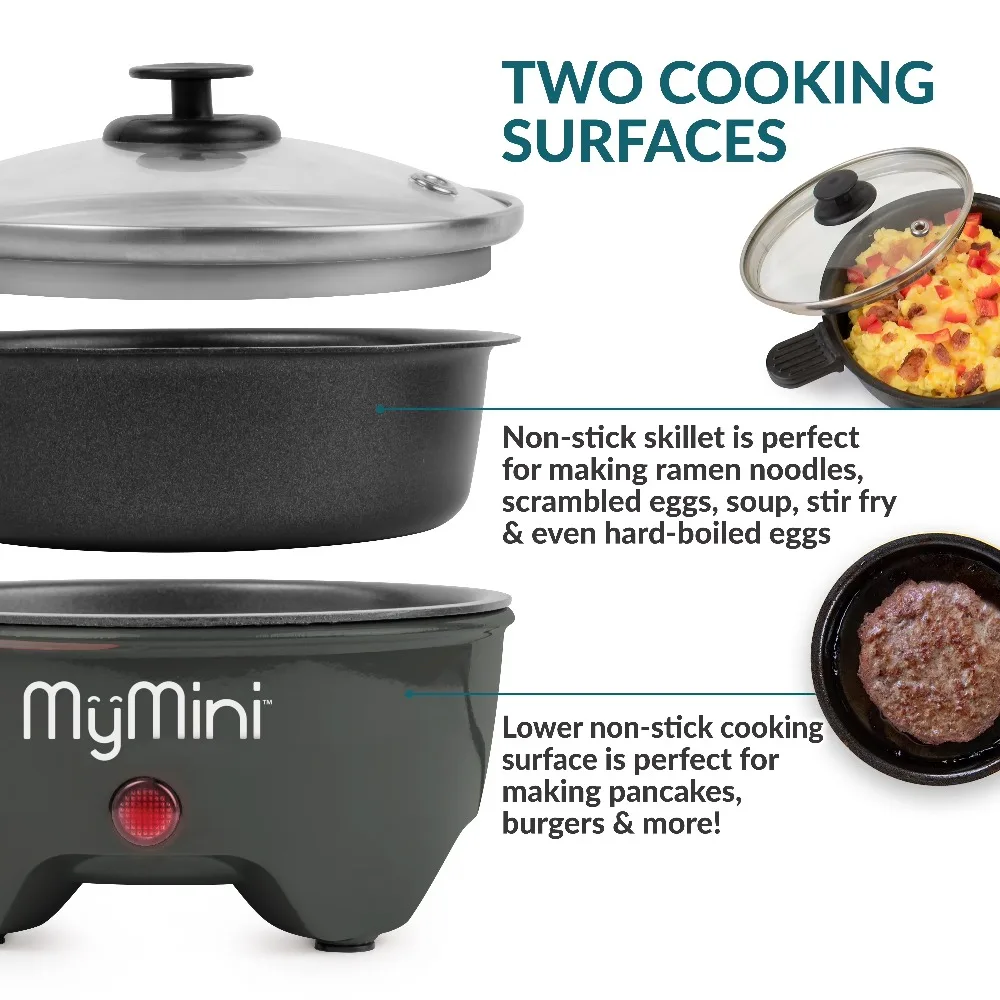 Best-selling home items Electric Hot Pot Multi Cooker 5 Inch Ramen Noodle Cooker Steamboat Shabu Shabu with Adjustable Temperature view 5