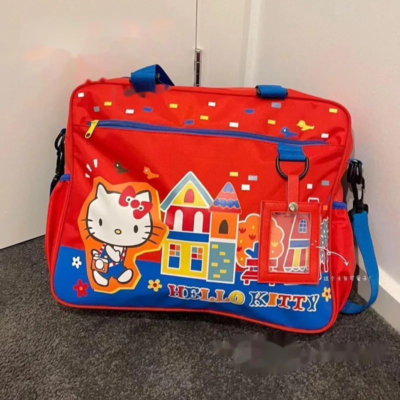 Sanrio Hello Kitty New Cartoon Print borsa a tracolla borsa per Computer Kawaii in stile giapponese Sweet Soft Y2k Girl Trend zaino Casual