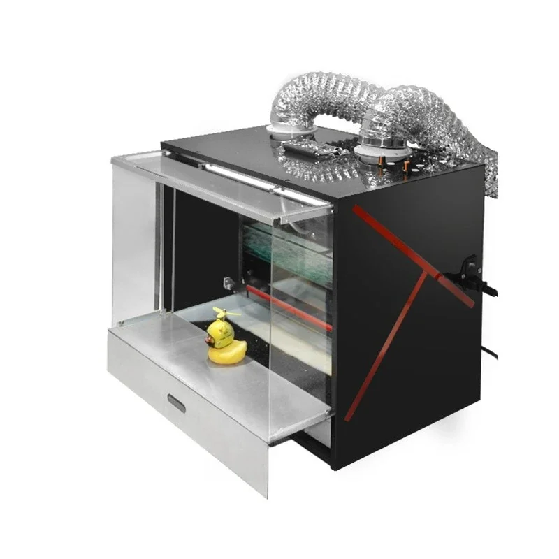 Water curtain spray paint box, spray coloring workbench, negative pressure water curtain cabinet