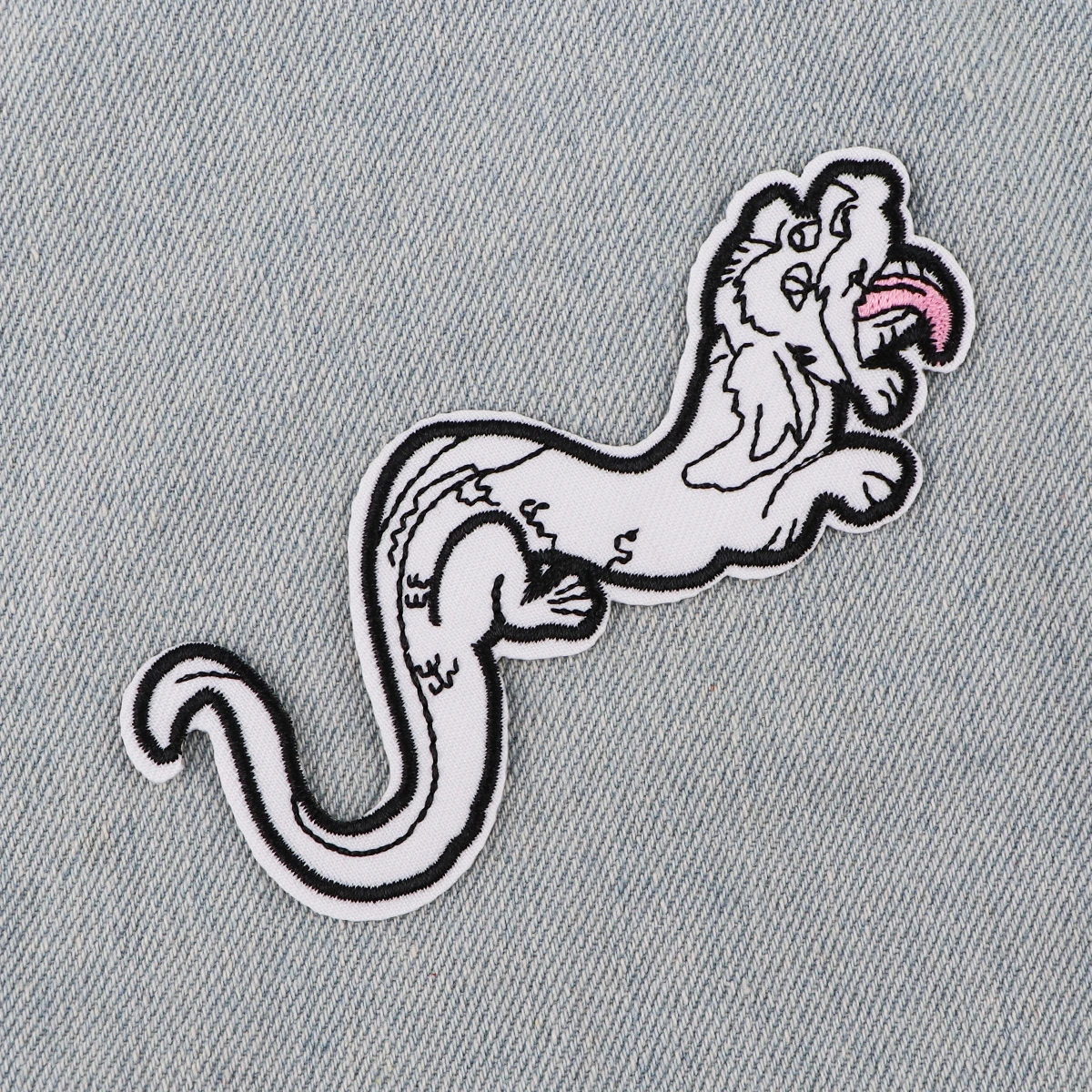 Patch de broderie de dinosaure, dessin animé, fer sur patchs pour vêtements, patchs thermoadhésifs pour vestes, couture, accessoires autocollants faciles à poser