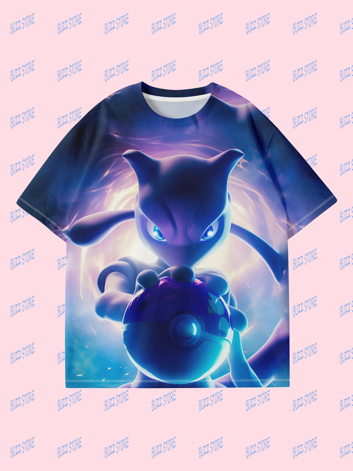 

2025 NEW,3D Printed,Short Sleeve T-Shirt,Pokémon,Outdoor Comfortable Breathable Breathable for Adults and Children Unisex
