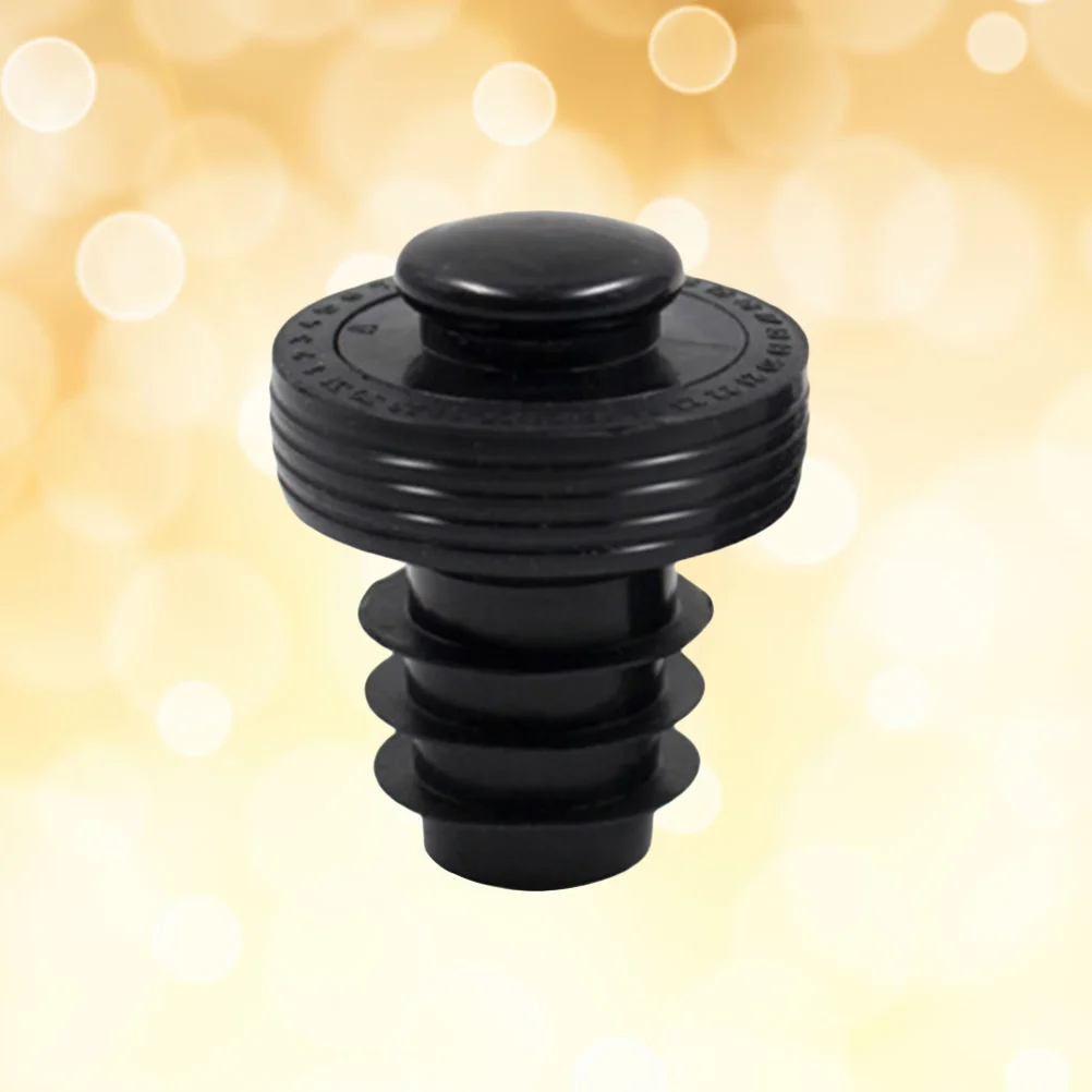 

Food Grade Silicone Bottle Stopper Stopper Vacuum Saver Wedding Birthday Party Favors (Black)