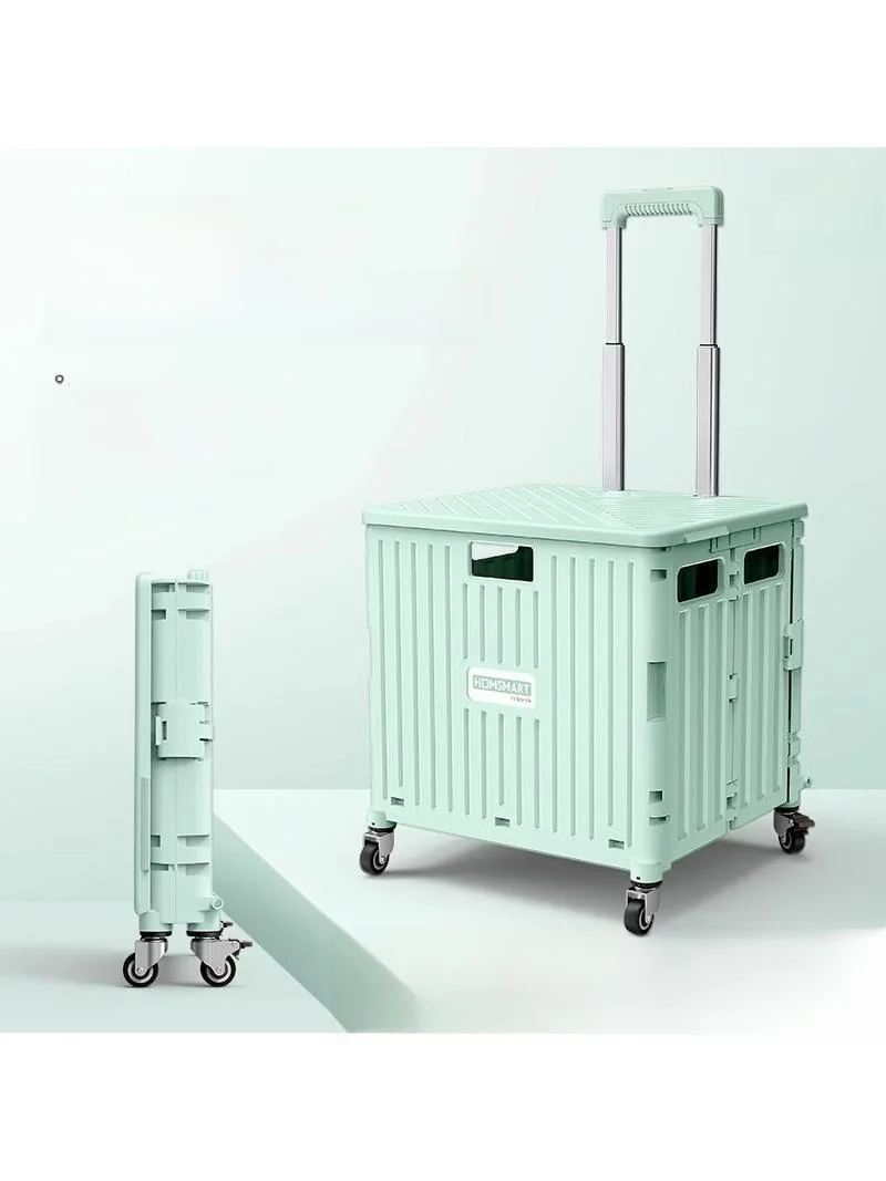 children's-roller-skates-storage-box-ice-skates-organizer-bag-pull-rod-portable-shopping-cart-plastic-material