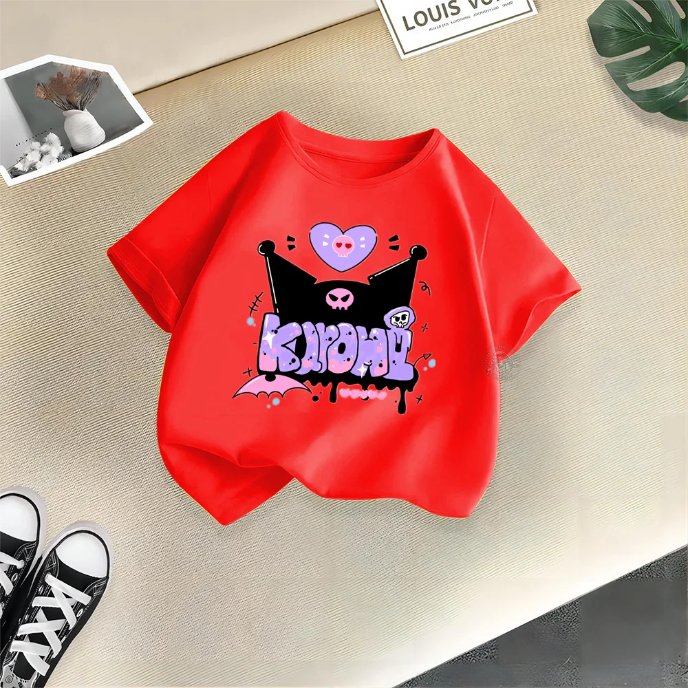 Summer Cotton kids T-shirt Boys Girls Printed cartoon characters cotton short sleeve Baby casual round neck short sleeve