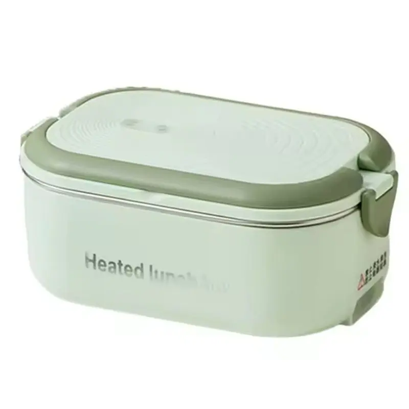 ABBP-Portable Electric Lunch Box 1L Stainless Steel Set EU Plug 220V Office Food Warmer Heat