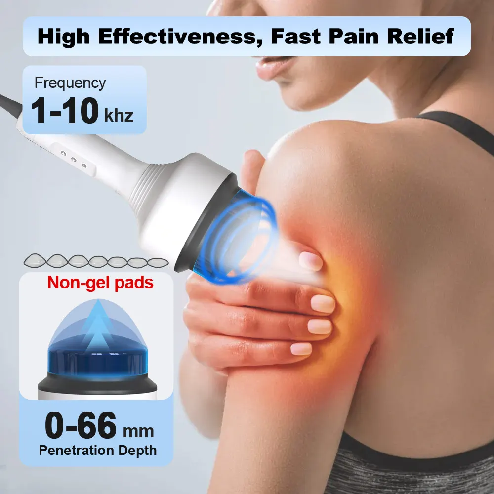 Extracorporeal Shock Wave  Machine for Shoulder Massage Injury Recovery and Inflammation Reduction With Frequency 10hz