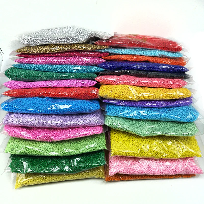 2mm 3mm 4mm Domestic High-Quality Wear-Resistant Solid Color Glass Rice Beads uniform paint Handmade DIY Beads In Stock