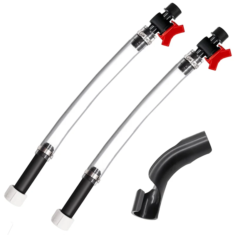 YWDZ-3PCS Racing Fuel Hose With Ball Valve Shut Off,Racing Fuel Jug Hose With Hose Bender Kit.For Scribner Fuel/Jegs/LC2 Jugs