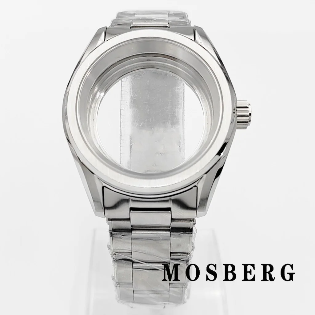 

NH35 38mm Watch Case With Strap Sapphire Glass For NH35 NH36 ETA2824 PT5000 Movement Accessory Part