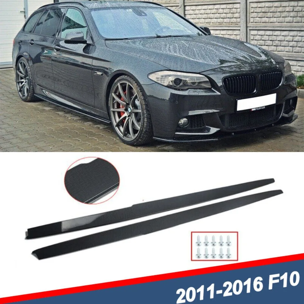 

Carbon Fiber Color Side Skirt For BMW F10 5 Series 2011-2016 Extension Panel Lip United States