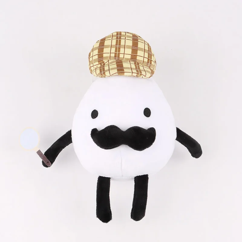 9.8 Inch Detective Egg Plush Game Stuffed Plushies Cartoon Doll Pillow For Fans Christmas Birthday Gifts
