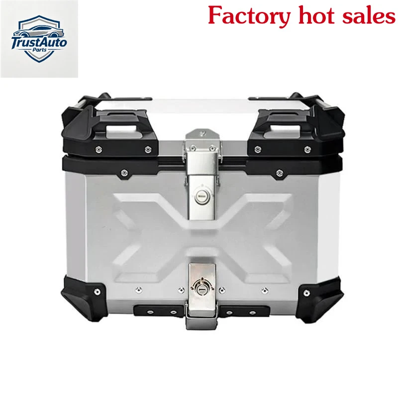 

TrustAuto Parts Store Is Having A Sale F-MOTO 4L Black Aluminum Alloy Top Box Suitle Motorcycle And Vehicle Installation Hot