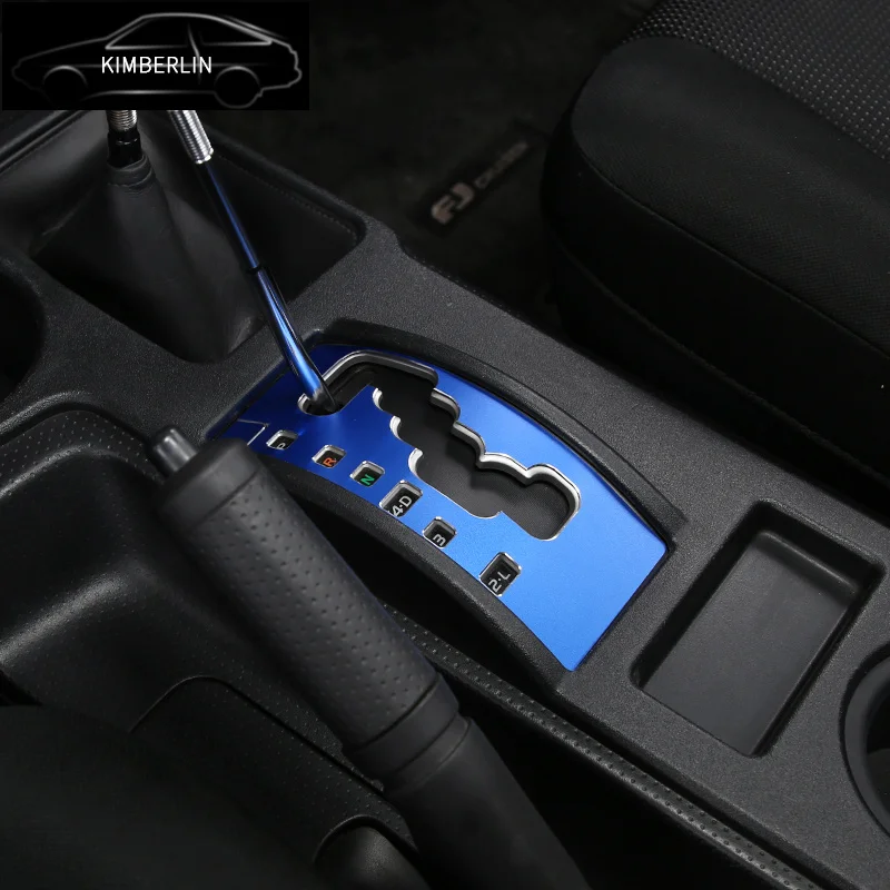 For 07-21 Toyota FJ Cruiser gear anti-scratch decorative stickers car interior styling aluminum alloy decorative stickers