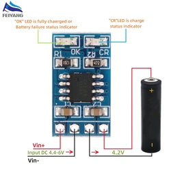 MPPT Solar Charge Controller 1A 4.2V 3.7V 18650 LiPo Li-ion Lithium Battery Charger Module SD05CRMA Solar Panel Battery Charging