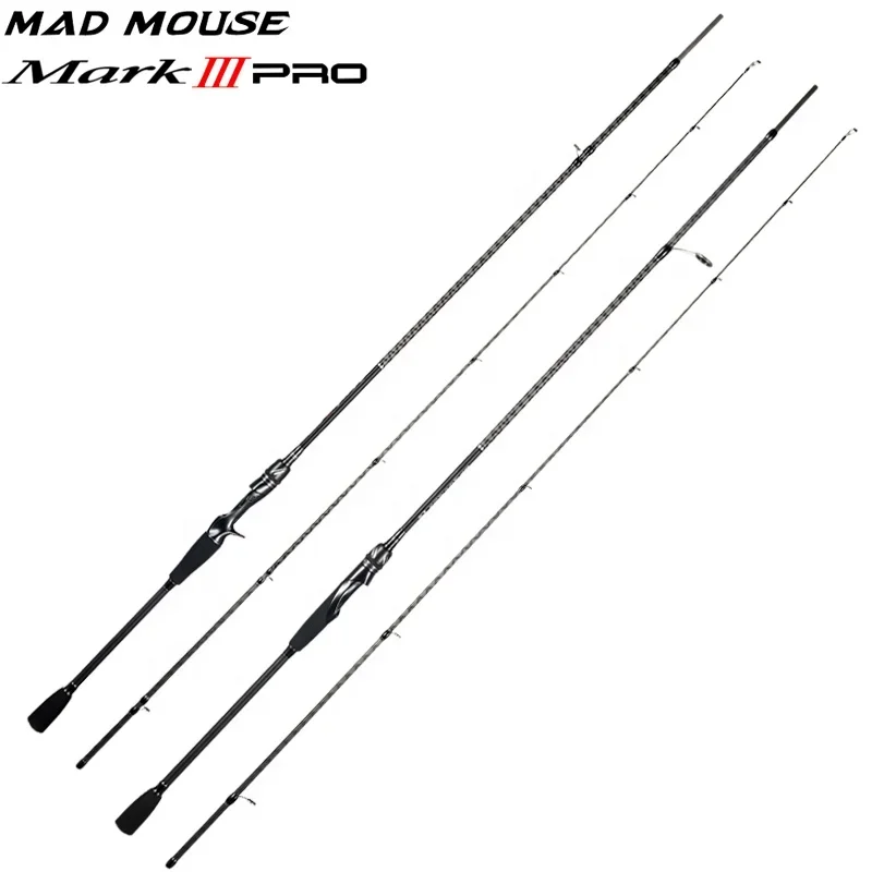

MADMOUSE MARK III PRO Lure Fishing Rod 1.98m 2.09m 2.28m N/ML MF Action Lure WT 3-21g 2pcs Spinning Casting Rods