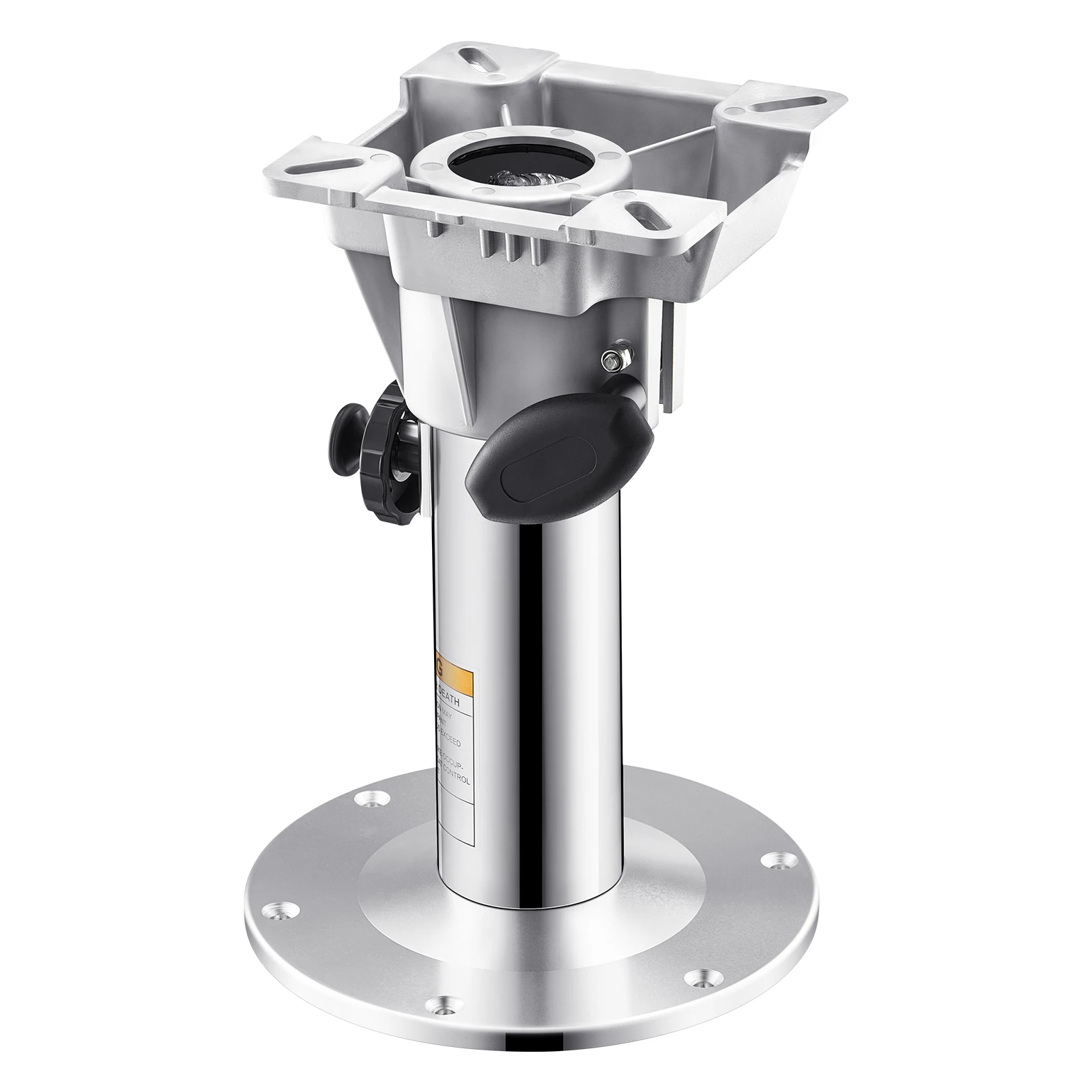 SucceBuy Boat Seat Pedestal, Aluminum Alloy Boat Chair Base with Lockin Design, Waterproof&Rustproof Fit for Fishing and Boating