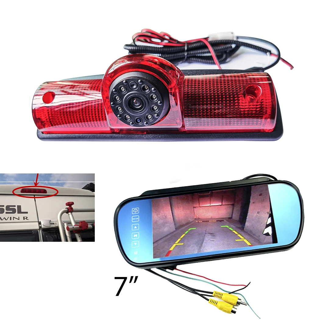 

HD Car Brake Light Rear Reverse Camera for Nissan NV 1500 2500 3500 NV Cargo Van(2012-2019) Transporter cargos van monitor kit