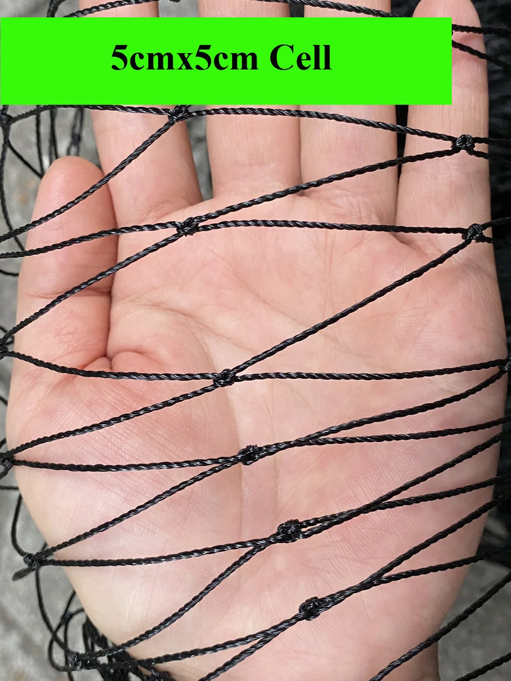 Schwarzes, robustes Anti-Vogel-Netz, Gartenzaun und Pflege, schützendes Zaunnetz, Anti-Vogel-Hirsch, Katze, Hund, Hühnernetz, Fischernetz – Detail 4