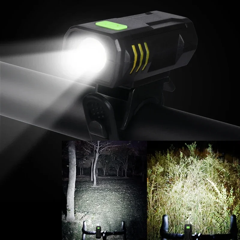 Bicycle Bike USB Rechargeable Light LED High Brightness Multi-Function Road MTB Cycling Safety Front Lights Outdoors Flashlight