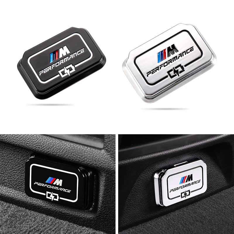 Car Rear Seat USB Charging Protect Cover Auto USB Interface Trim Sticker For BMW G30 G32 6GT G20 G01 G02 X3X4X5 G05 F48 F39 X1X2