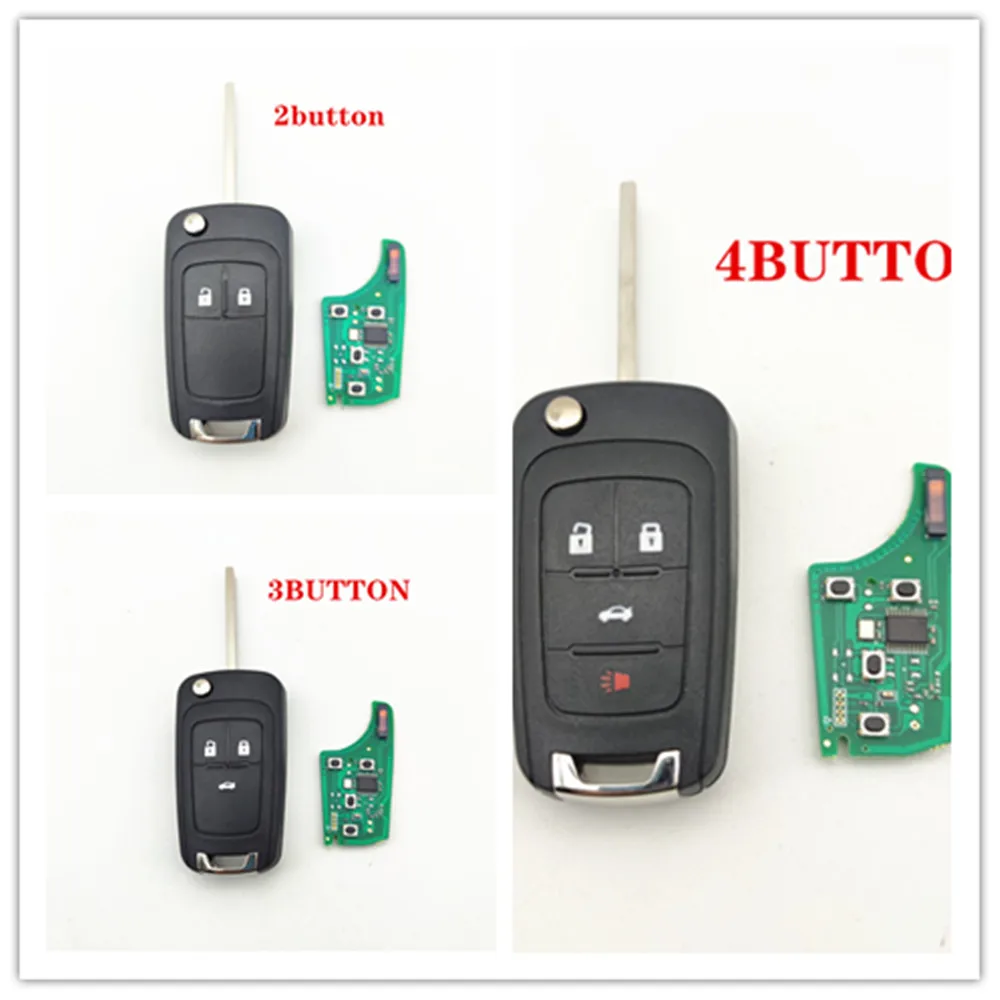 2/3/4 Buttons Car Remote Key 433MHz id46 PCF7937E for OPEL/VAUXHALL Astra J Corsa E Insignia Zafira C 2009-2016