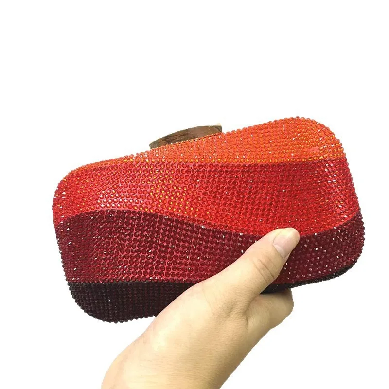 

Women Evening Bag Colors Diamond Evening Purse Wedding Party Crystal Clutch Wallet Bag Banquet Gala Dinner Female Handbag