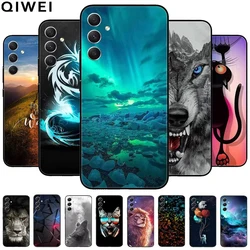 For Samsung Galaxy M35 5G Case Wolf Lions Black TPU Soft Silicon Coque for Galaxy M35 5G M356B Phone Back Cover 6.6'' Shell m 35