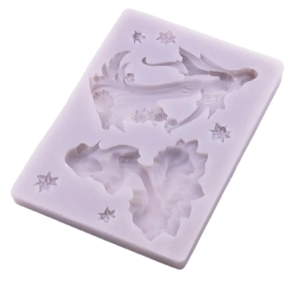 3D Flower Fairy Silicone Fondant Mold Angel Spirit Cake Topper Sugarcraft Chocolate Baking Mould DIY Resin Clay Plaster