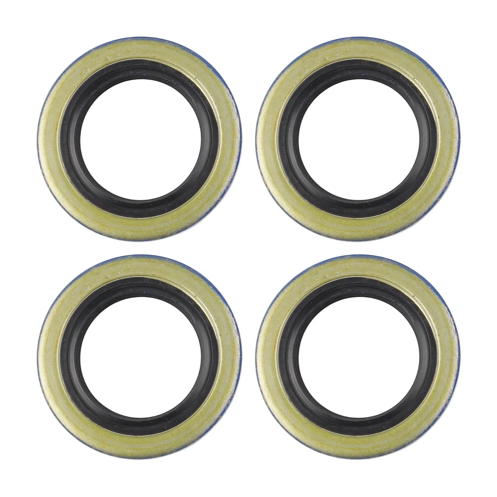 4 Double Lip Seals 34823 12192TB for 2000lb Trailer Axles Featuring Spring Loaded Rubber Seal and Metal Housing for Longevity