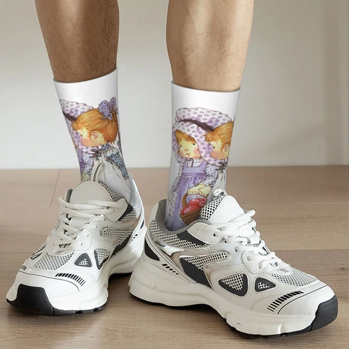 جوارب Sarah Kay Girl جوارب Harajuku الممتصة للعرق طوال الموسم، إكسسوارات جوارب طويلة لهدايا للجنسين #5