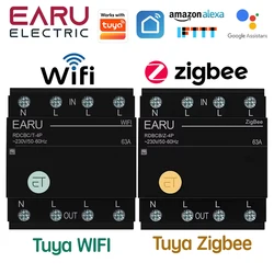Tuya WiFi ZigBee Smart Circuit Breaker MCB 3P+N Timer Relay Switch Voice Remote Control for Alexa Google Home Assistant