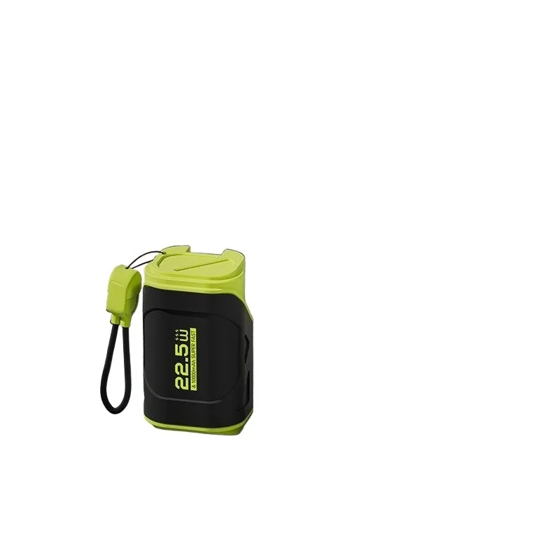 New PD22.5W 10000MAh New AC Plug Power Bank Portable with Its Own Cable Compact Portable Creative Mobile Power Supply