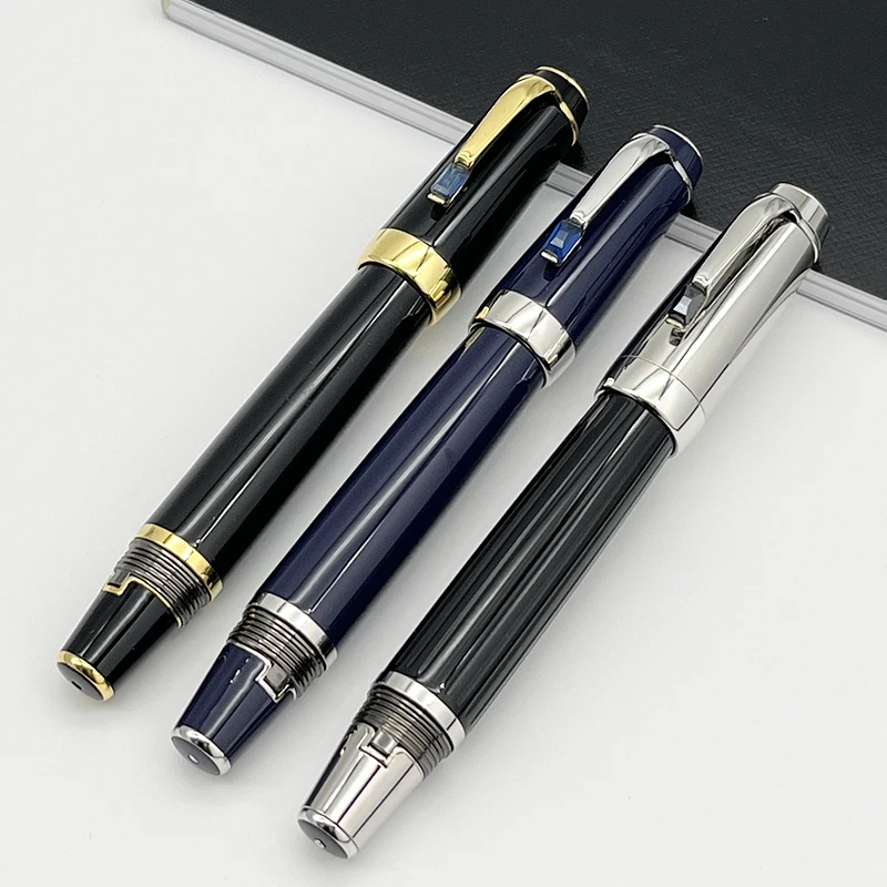 

Limited Edition 14K Nib Retractable Fountain Pen MB Luxury Business Office Writing Ink Pens With Diamond And Serial Number