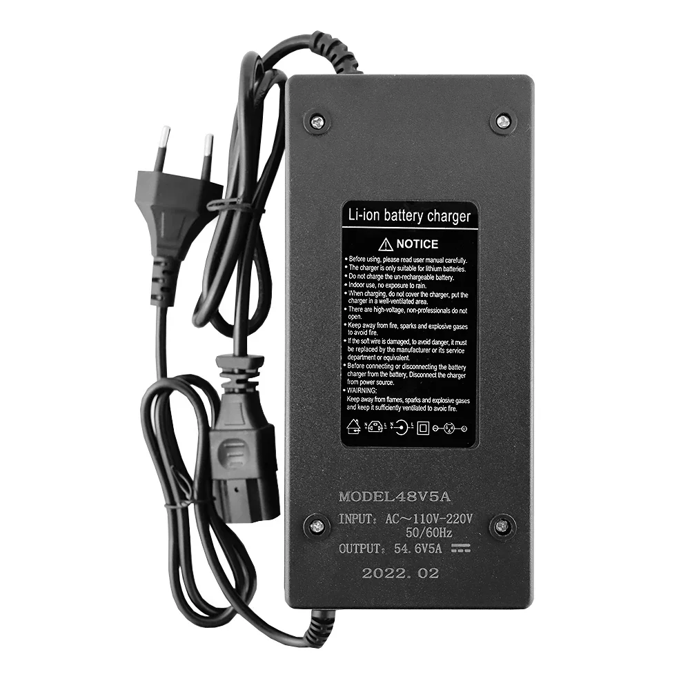 1-5 Chiếc LiitoKala 54.6V 3A Lithium 54.6V Sạc Xe Đạp Điện Cho 13S Li-ion bộ Pin Sạc Chất Lượng Cao