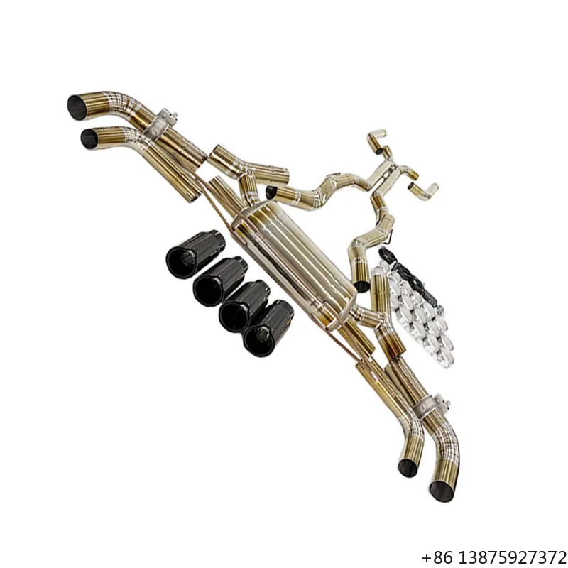 

Для X5M F95 X6M F96 4.4T: титановые выхлопные трубы OEM с дистанционным управлением клапанами и насадками