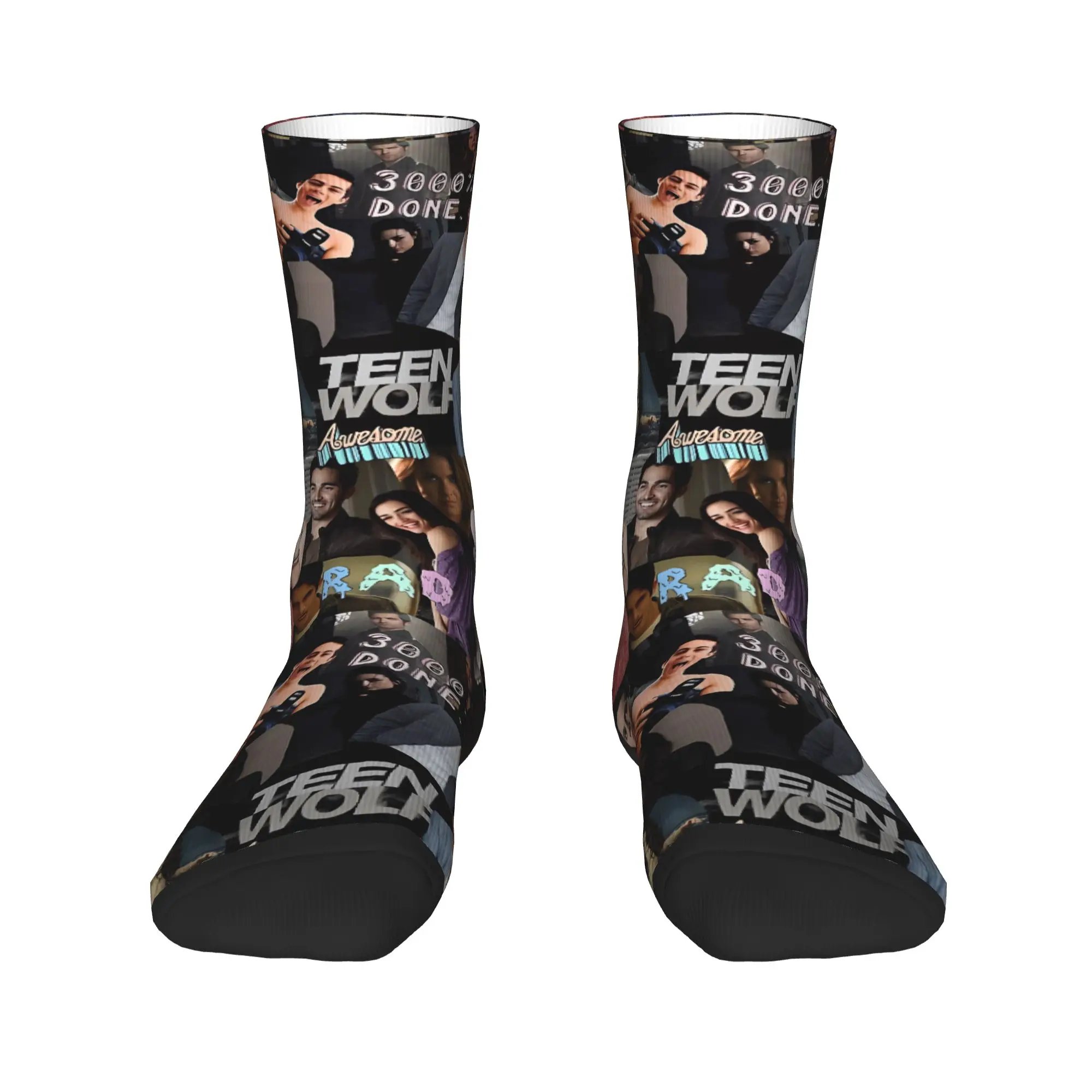 في سن المراهقة الذئب كلية جوارب النساء الرجال الجوارب الدافئة لينة موضة الجوارب الشتاء الدراجات المضادة للانزلاق نمط الجوارب هدية فكرة