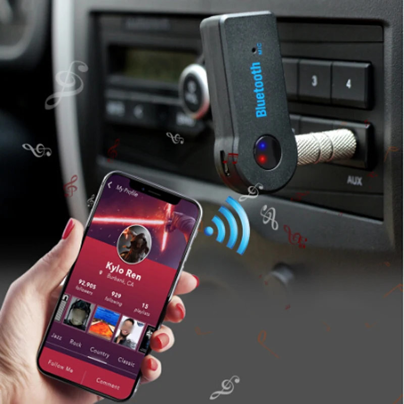 Car Bluetooth AUX  Audio Receiver for PEUGEOT 207 307 308 407 408 307SW 308SW RCZ for PEUGEOT 207 307 308 407 408 307SW 308SW RC