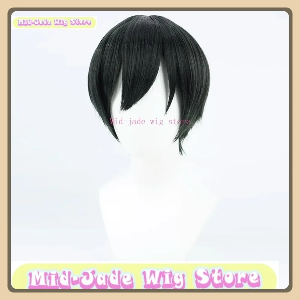 منتصف اليشم شعر مستعار مخزن الأزرق قفل رين Itoshi شعر مستعار تأثيري هالوين أنيمي لعبة لعب الأدوار الشعر الاصطناعية