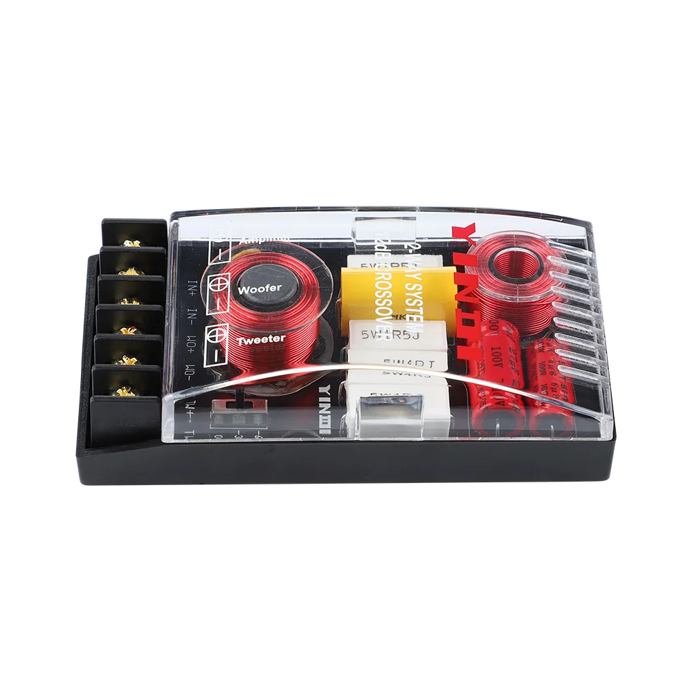 2PCS 200W 2 Ways Audio Car Speaker Crossover Treble Bass Independent Speakers Filter High Low Frequency Divider 3000Hz