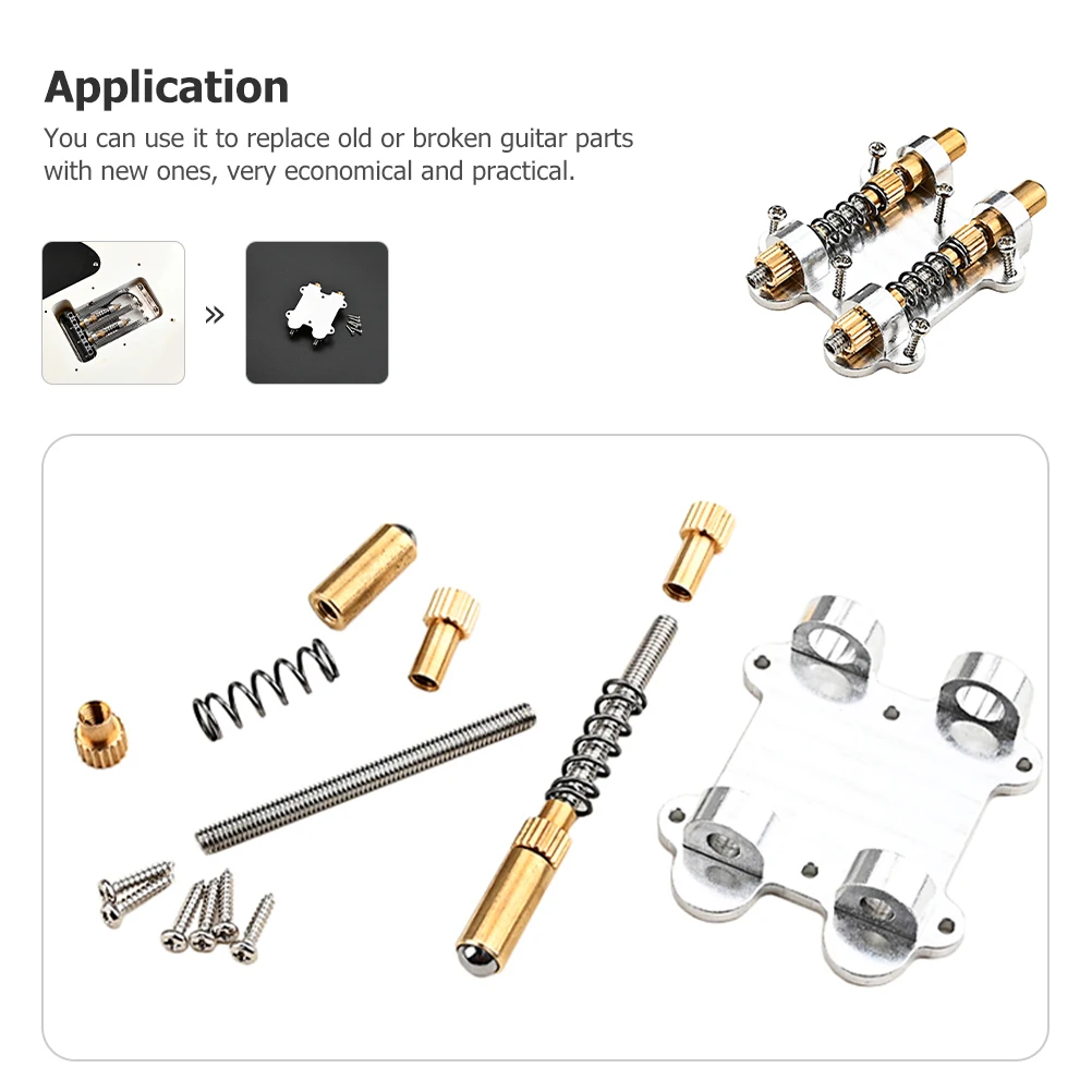 

Guitar Vibrato Stabilizer Replacement Bridges Accessories Durable Metal Parts Tremolo Saddle
