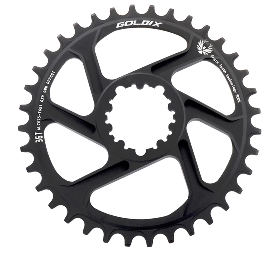 GOLDIX ForGXP 0/3/6mm Offset Mountain Bike 30T-38T Crown Bicycle Chainring 11/12 Speed forSRAM NX XX XO GXs GXP11 Single Disc