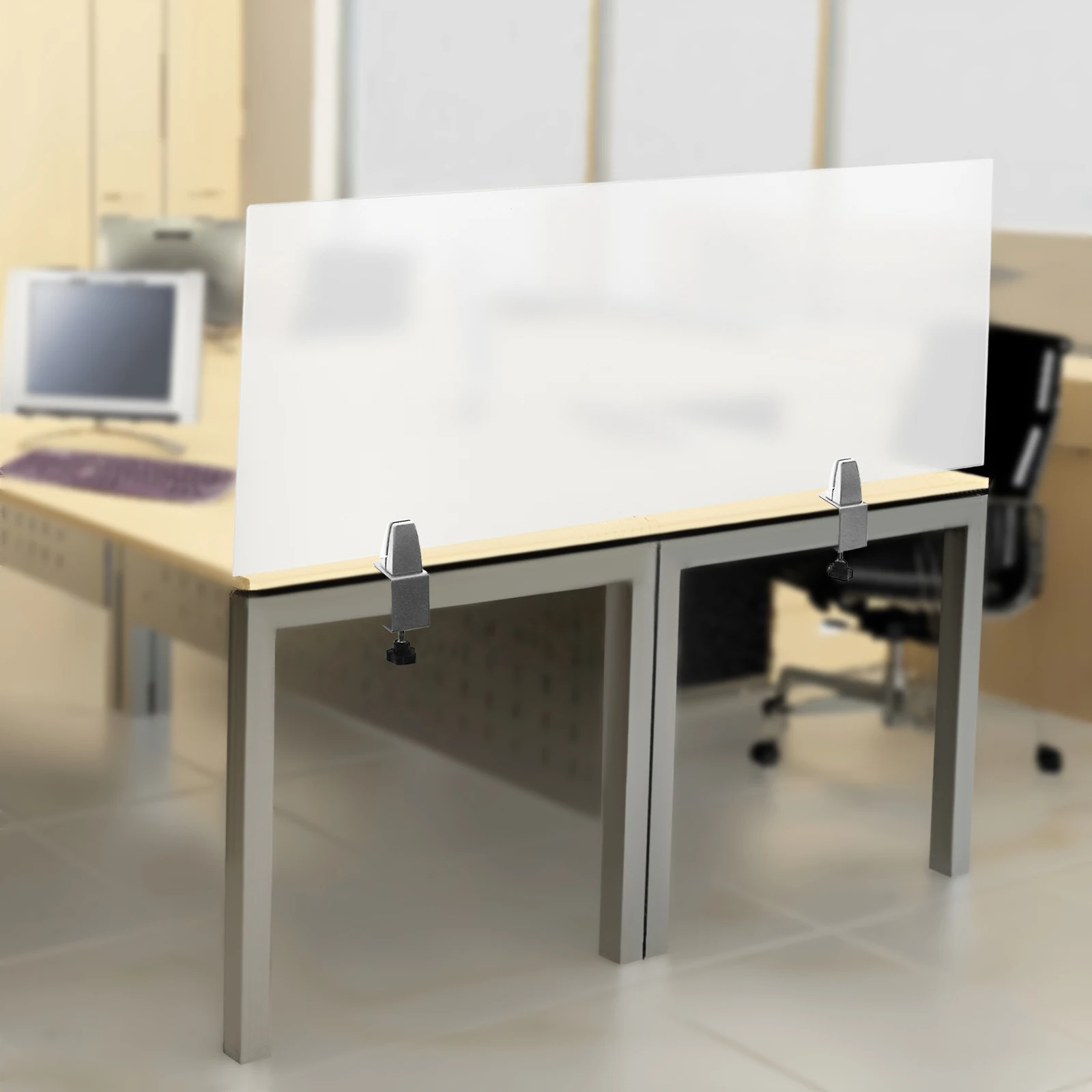 Desk Divider, Acrylic, Privacy Protection, C-Clamps, Stable, Modern Style For Office, Classroom, Reduce Distractions