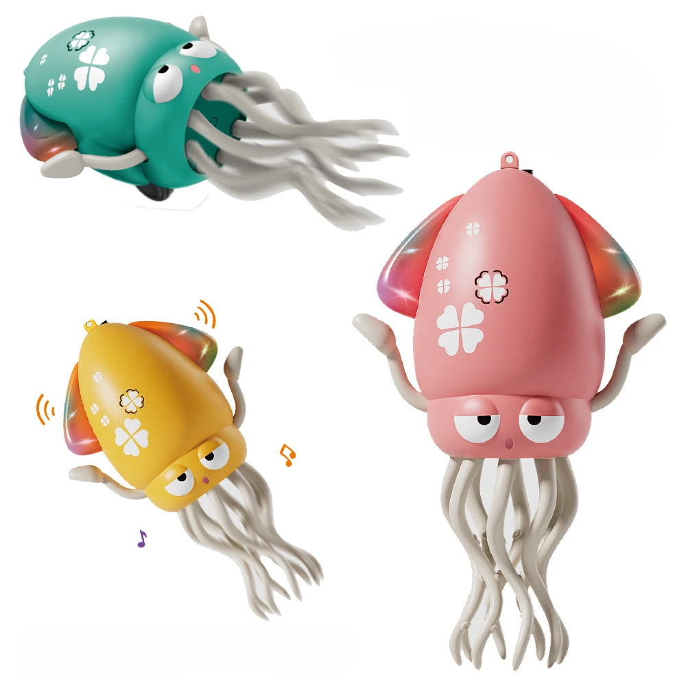 Kinderen Dansen Octopus Elektrische Automatische Inductie Obstakel Vermijden Inktvis Speelgoed Met Hengel Fidget Games Kruipen Speelgoed