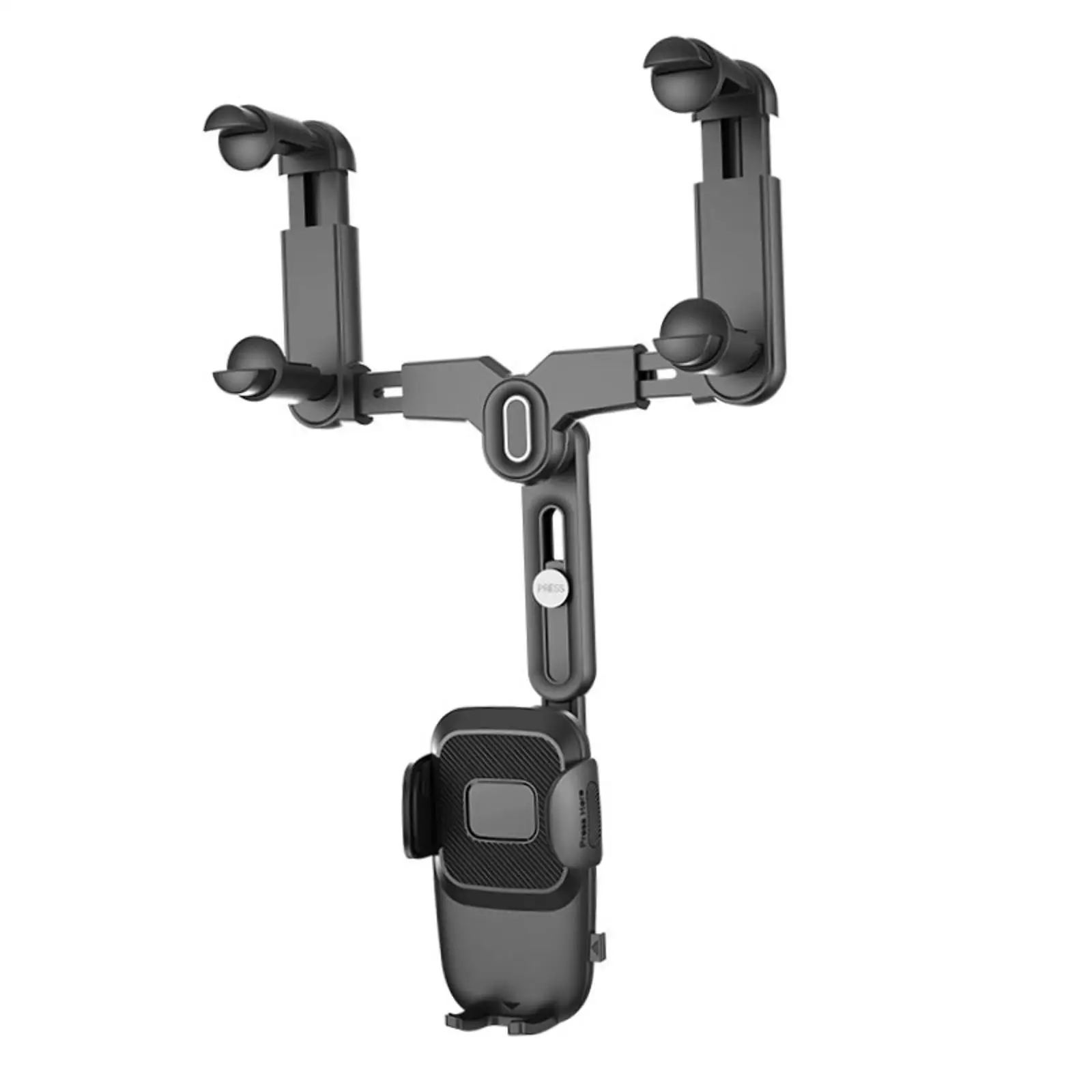 

Car Rearview Mirror Phone Mount Phone Bracket Multipurpose Easy to Use