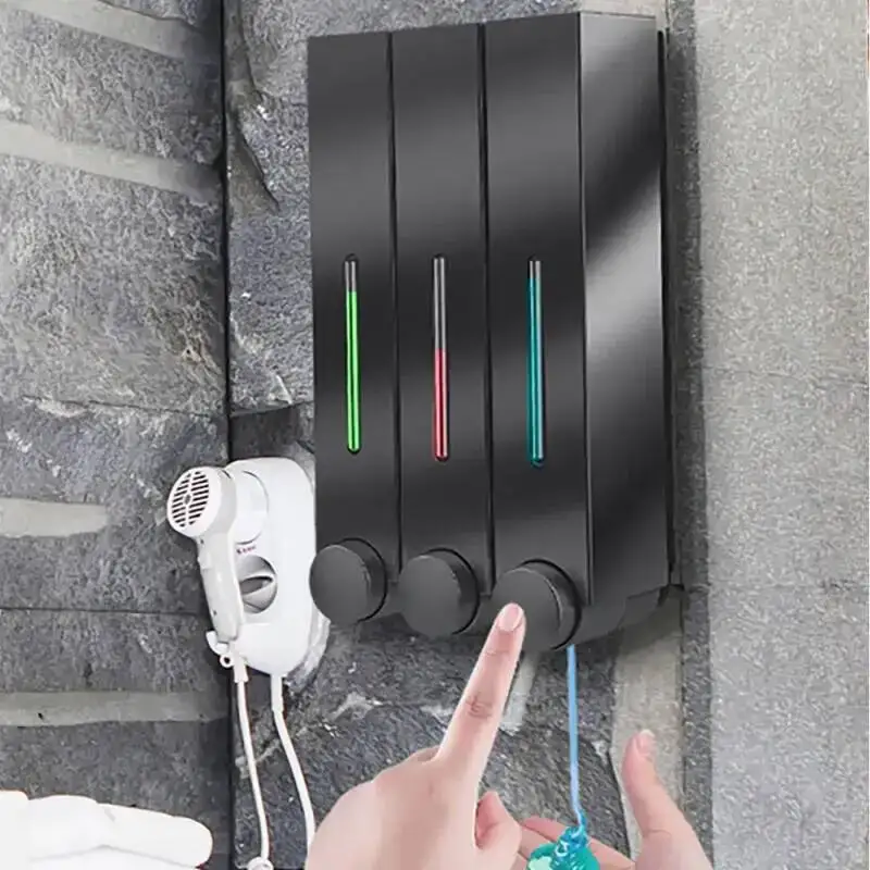 2Pcs-Set 500Ml Large Capacity Soap Dispenser Spring Press Dispensing Perforated Hand Sanitizer Box