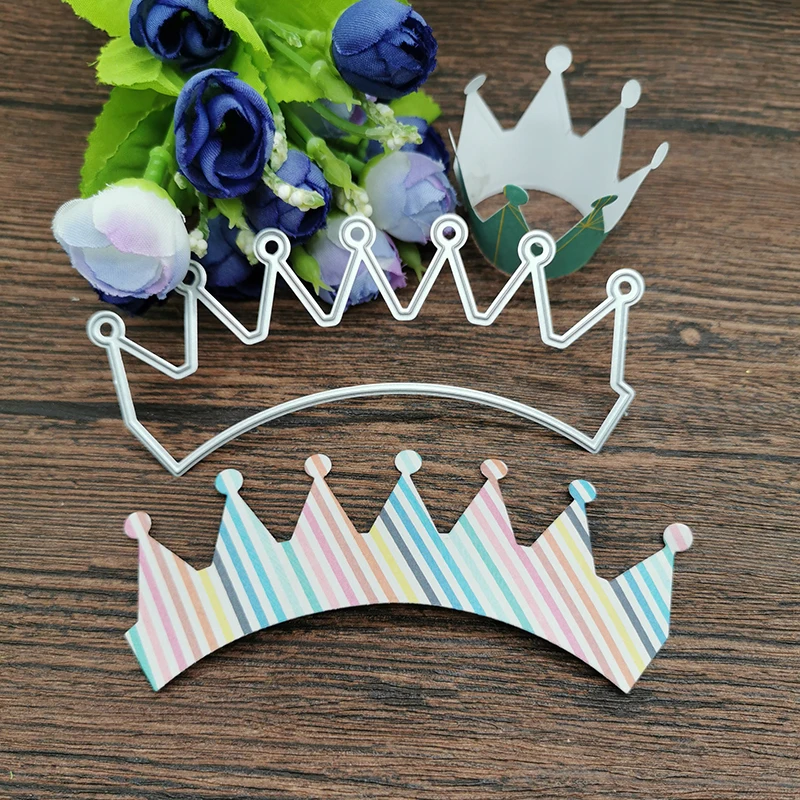 Crown headdress ornaments Metal Cutting Dies Stencils Die Cut for DIY Scrapbooking Album Paper Card Decorative Crafts Party Gift