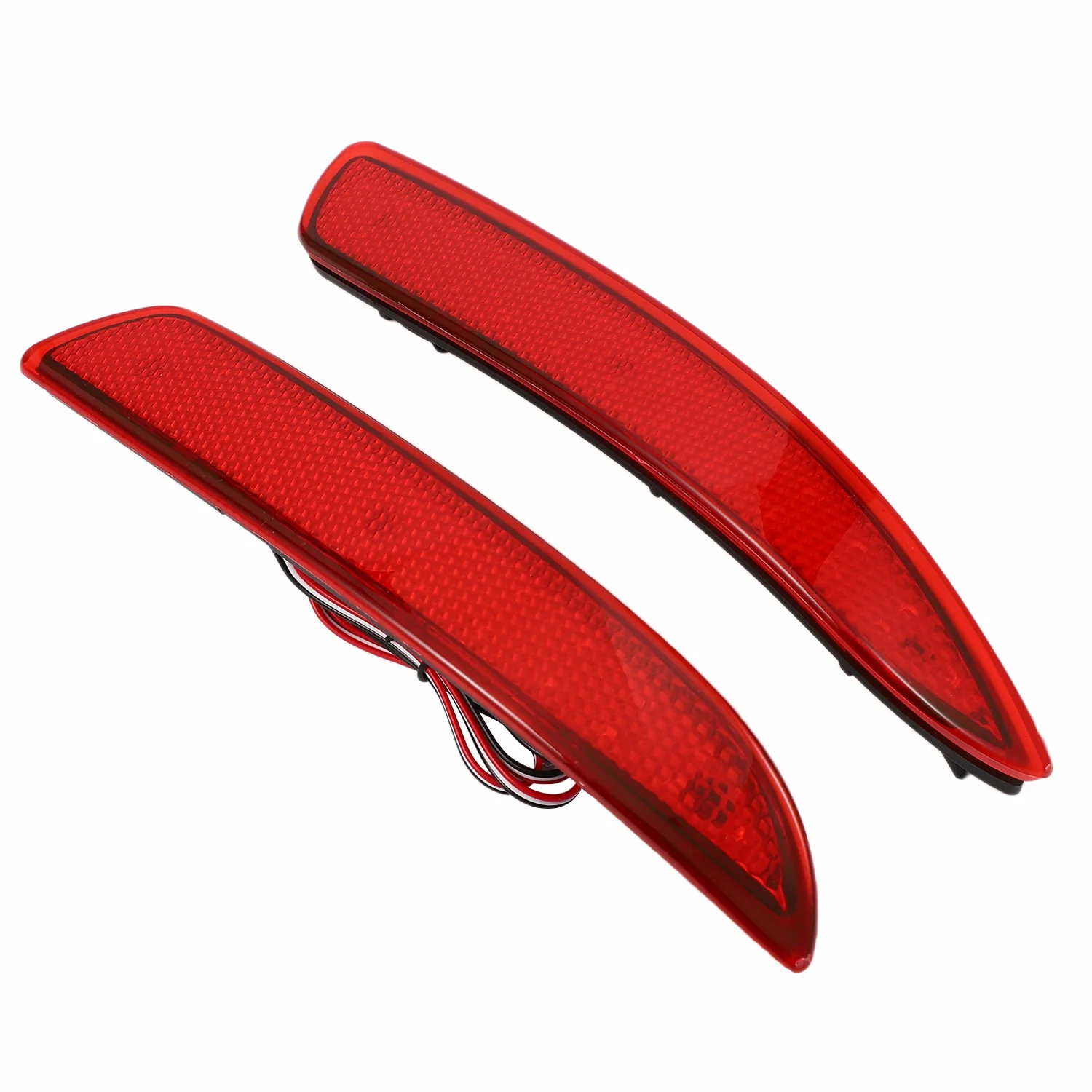 2Pcs LED Rear Bumper Marker Break Stop Light Lamp for BMW X5 X6 M E70 E71 63217158949 16475610 Red Lens