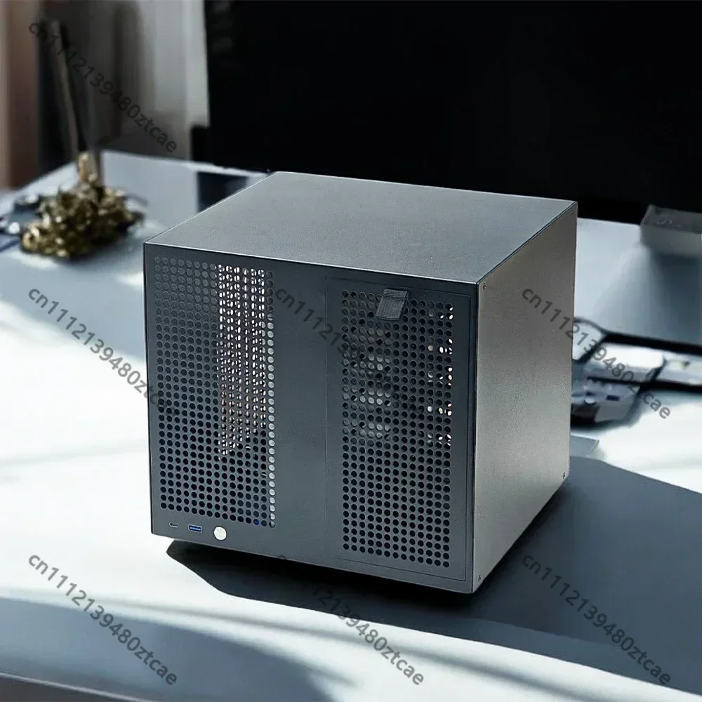 8-Bay NAS Chassis with Backplane, ATX Power Supply MATX Motherboard Full Height PCIE, Black White