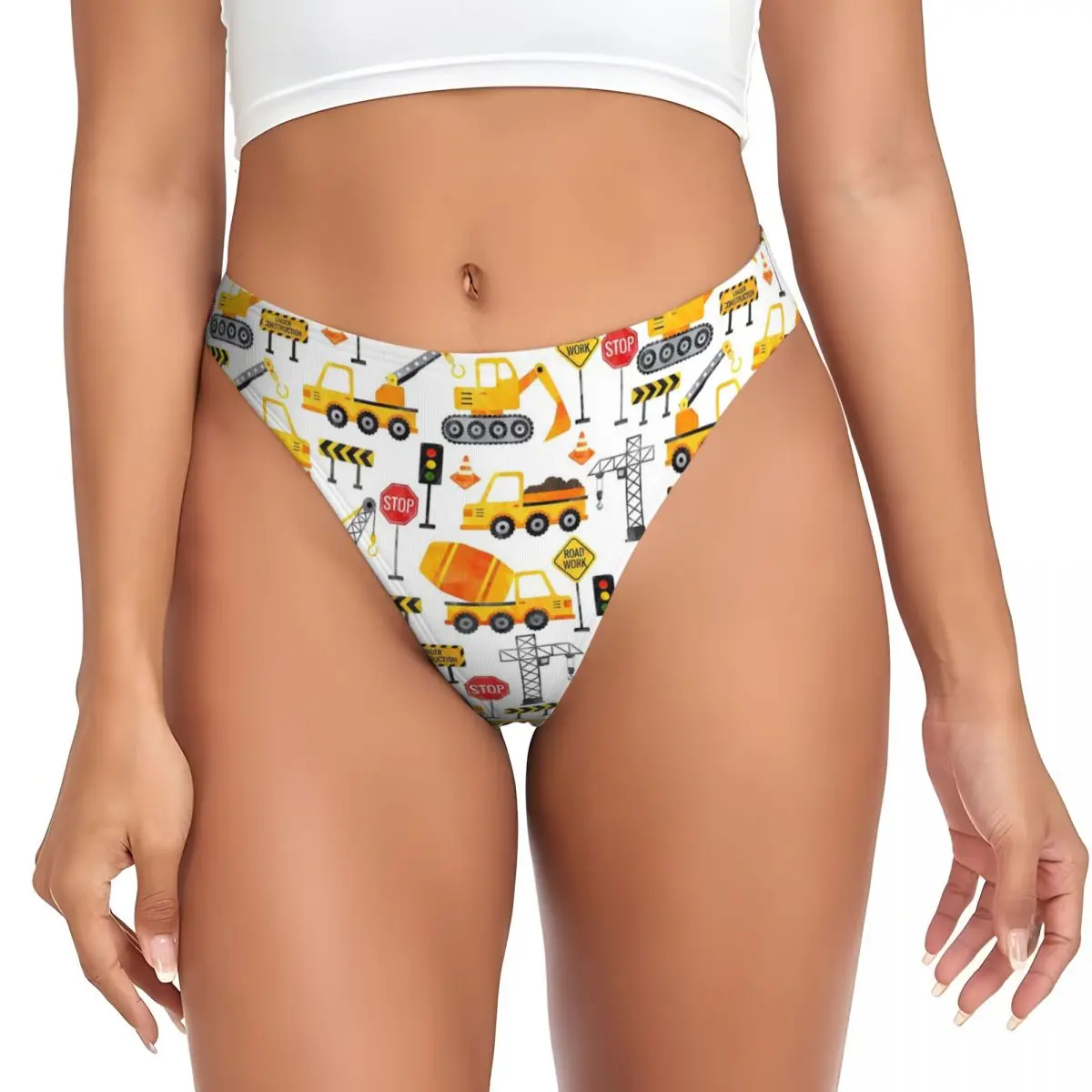calcinhas-g-string-personalizadas-com-estampa-de-veiculos-de-construcao-em-aquarela-respiraveis-confortaveis-e-elasticas-para-mulheres